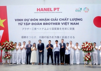 HANEL PT NHẬN GIẢI THƯỞNG CHẤT LƯỢNG TỪ TẬP ĐOÀN BROTHER